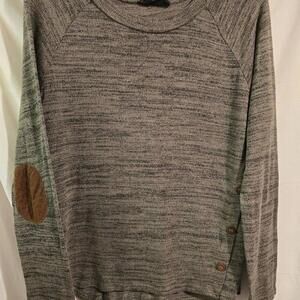 Sweet Wanderer XL Gray Brown Elbow Patch Women's(‎ 78-5)